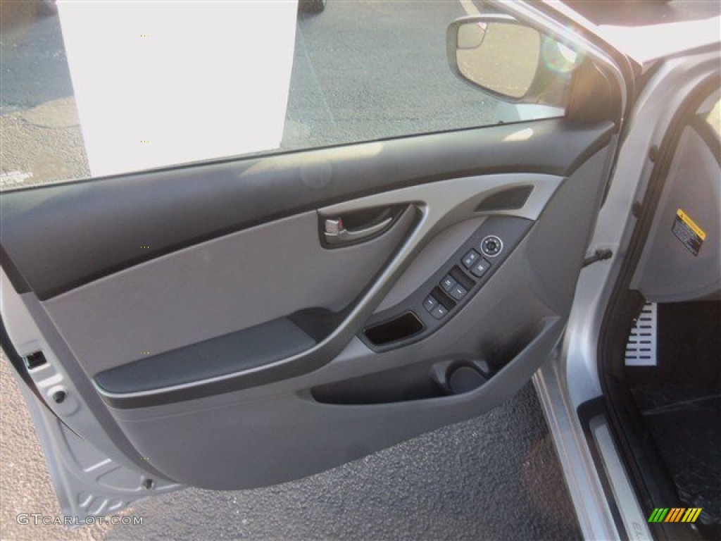 2015 Elantra Sport Sedan - Shimmering Air Silver / Gray photo #5