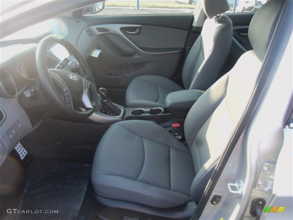2015 Elantra Sport Sedan - Shimmering Air Silver / Gray photo #6