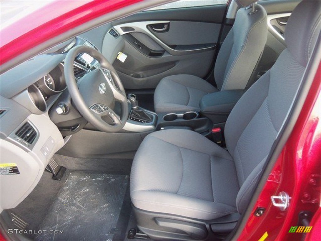2015 Elantra SE Sedan - Geranium Red / Gray photo #6