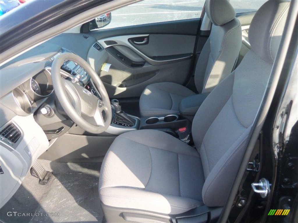 2015 Elantra SE Sedan - Black Diamond / Gray photo #6