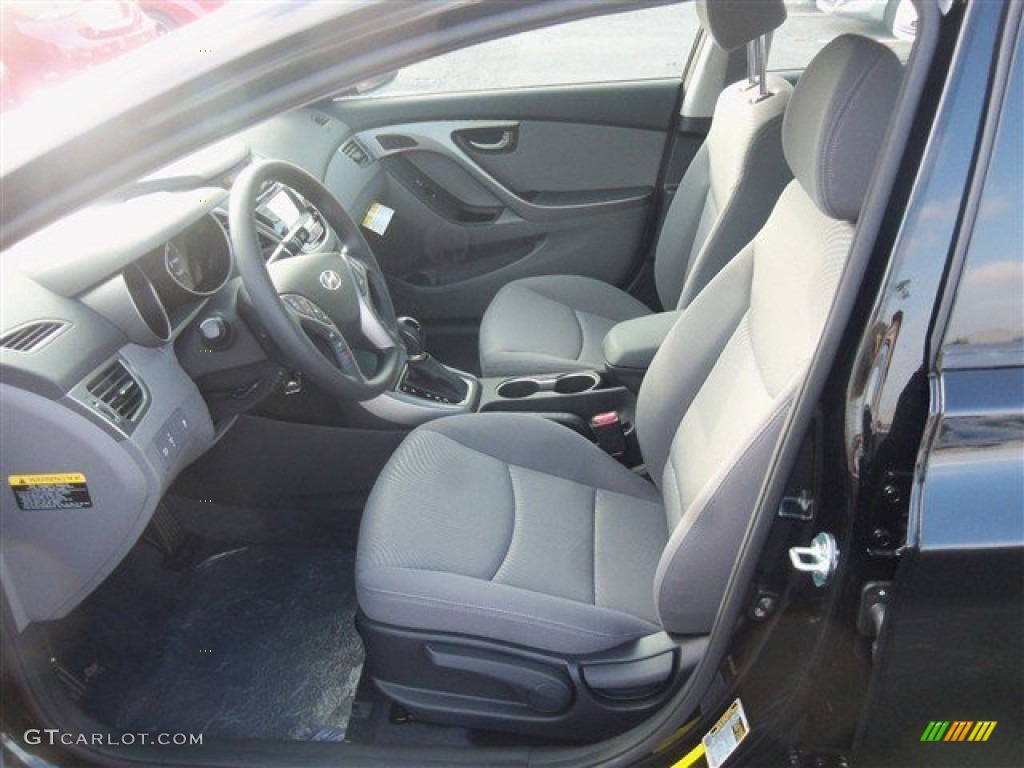 2015 Elantra SE Sedan - Black Diamond / Gray photo #6