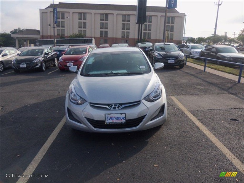 2015 Elantra SE Sedan - Shimmering Air Silver / Gray photo #2