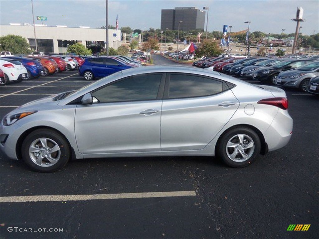 2015 Elantra SE Sedan - Shimmering Air Silver / Gray photo #3