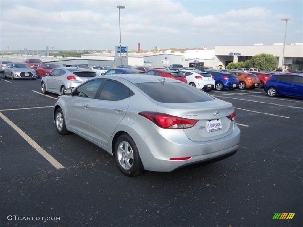 2015 Elantra SE Sedan - Shimmering Air Silver / Gray photo #4
