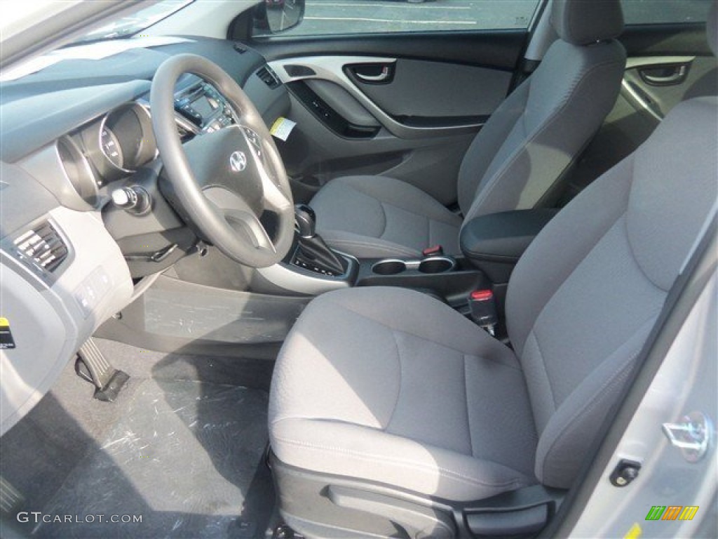 2015 Elantra SE Sedan - Shimmering Air Silver / Gray photo #6