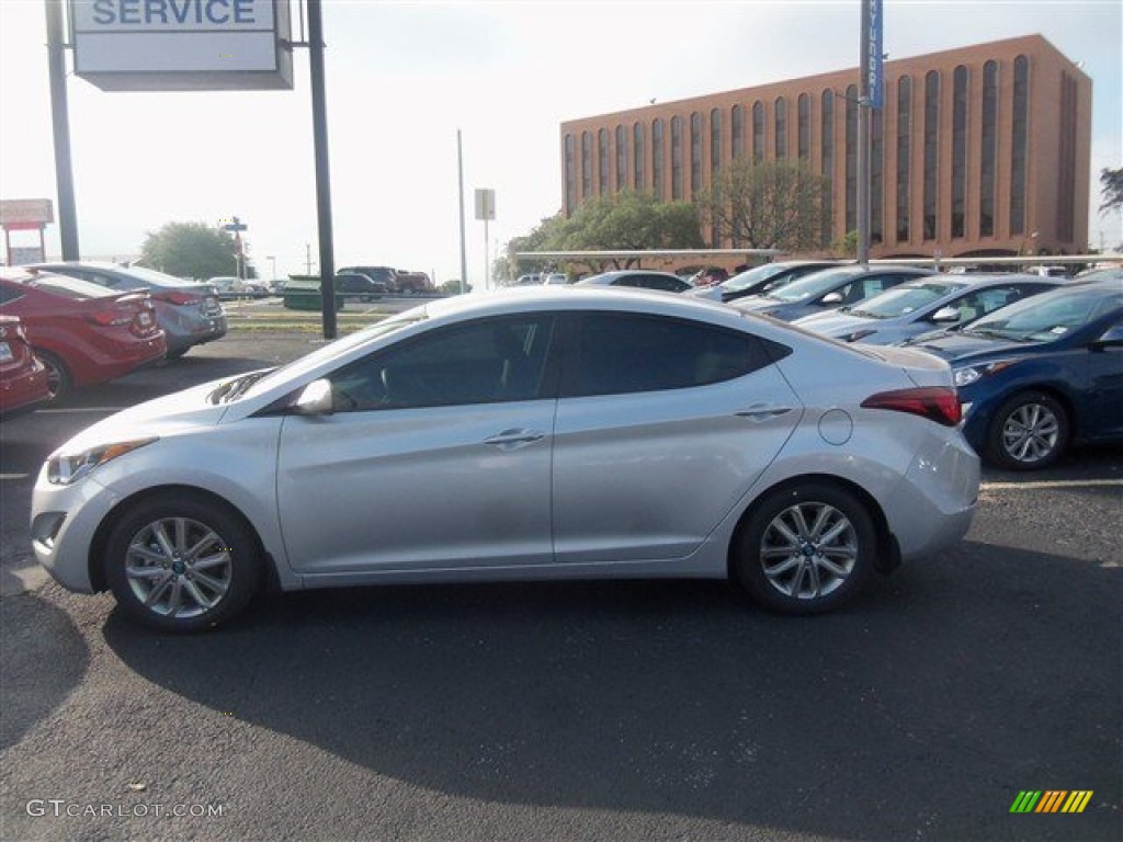 2015 Elantra SE Sedan - Shimmering Air Silver / Gray photo #3