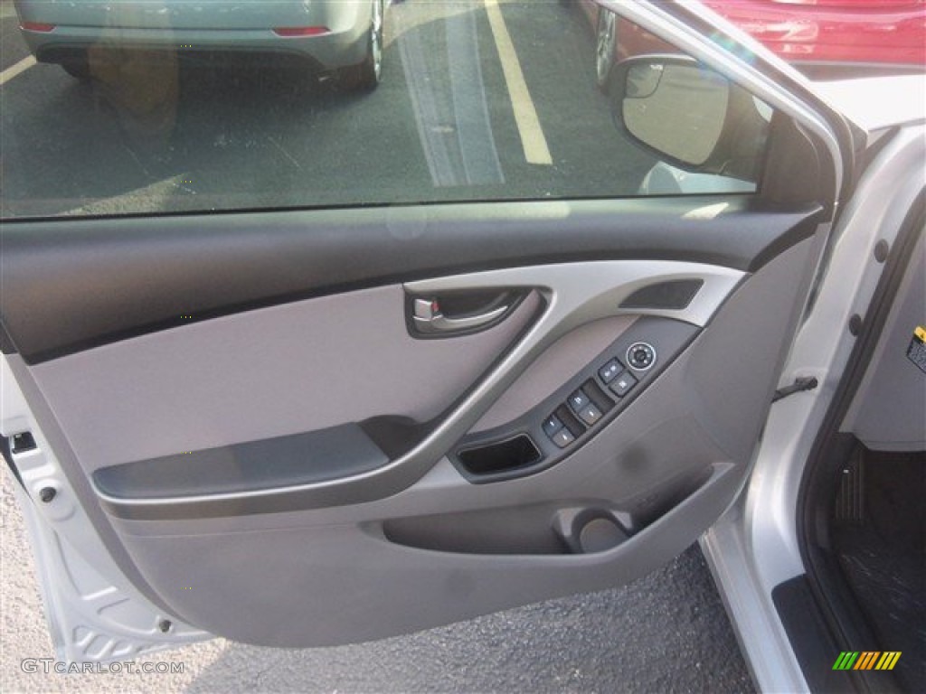 2015 Elantra SE Sedan - Shimmering Air Silver / Gray photo #5