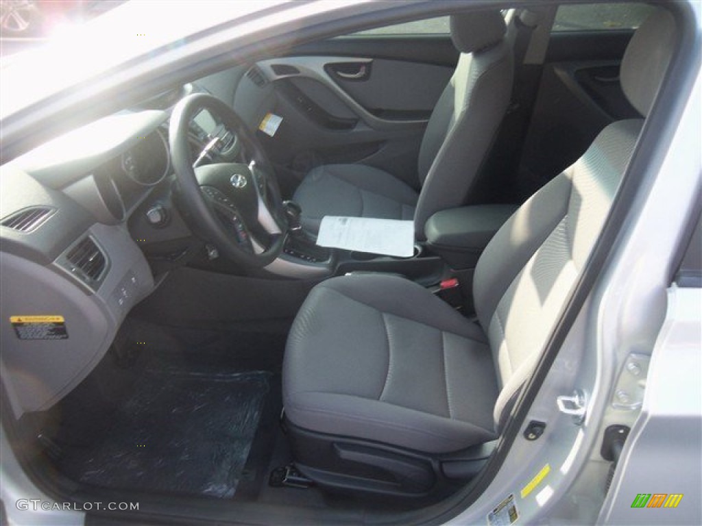 2015 Elantra SE Sedan - Shimmering Air Silver / Gray photo #6