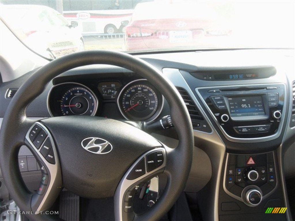 2015 Elantra SE Sedan - Shimmering Air Silver / Gray photo #7