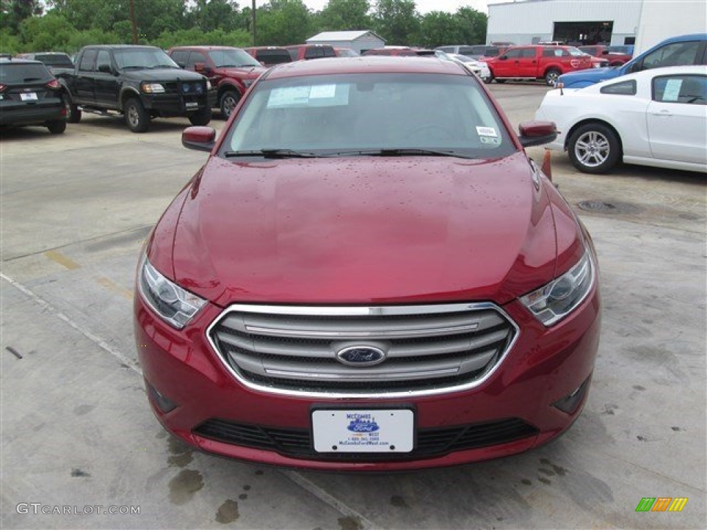 2014 Taurus SEL - Ruby Red / Dune photo #3