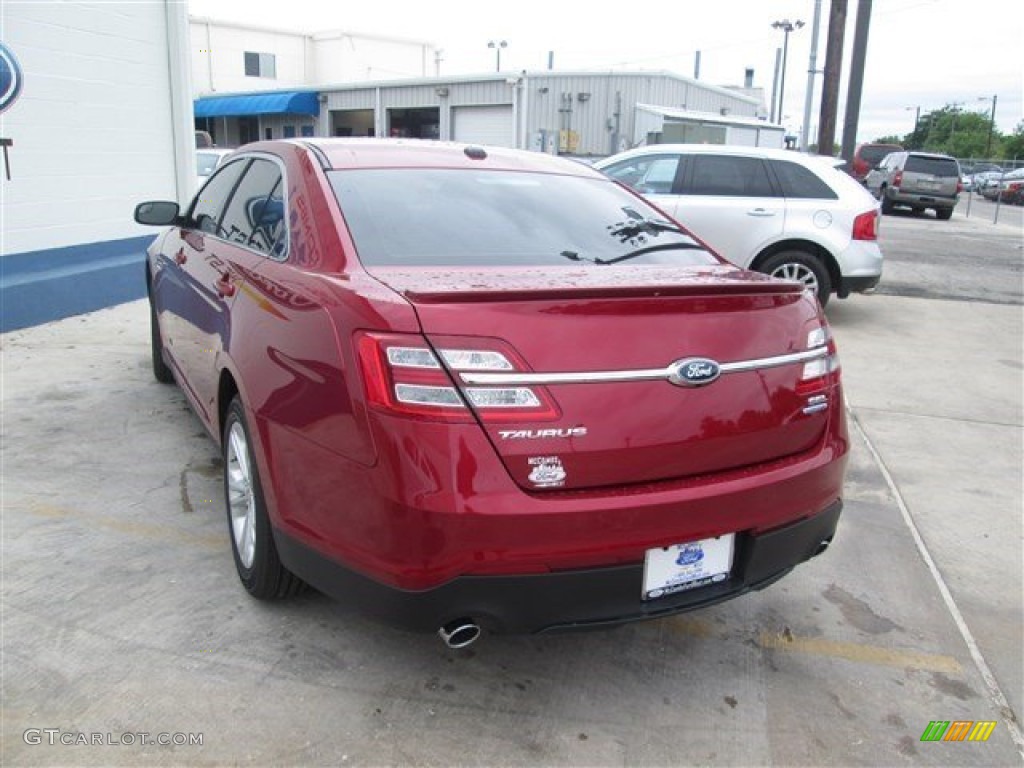 2014 Taurus SEL - Ruby Red / Dune photo #6