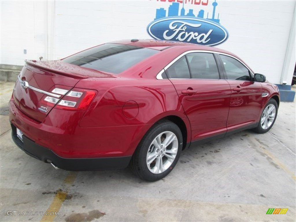 2014 Taurus SEL - Ruby Red / Dune photo #8
