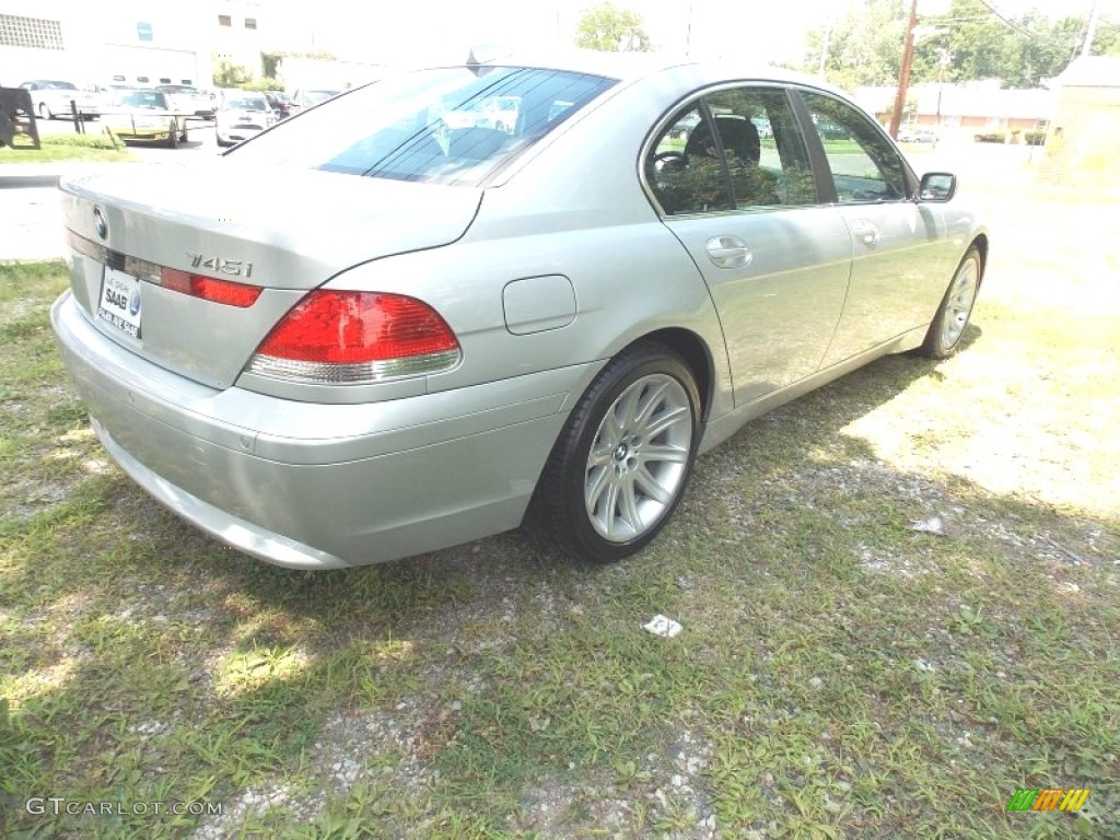 2003 7 Series 745i Sedan - Titanium Silver Metallic / Black/Black photo #5