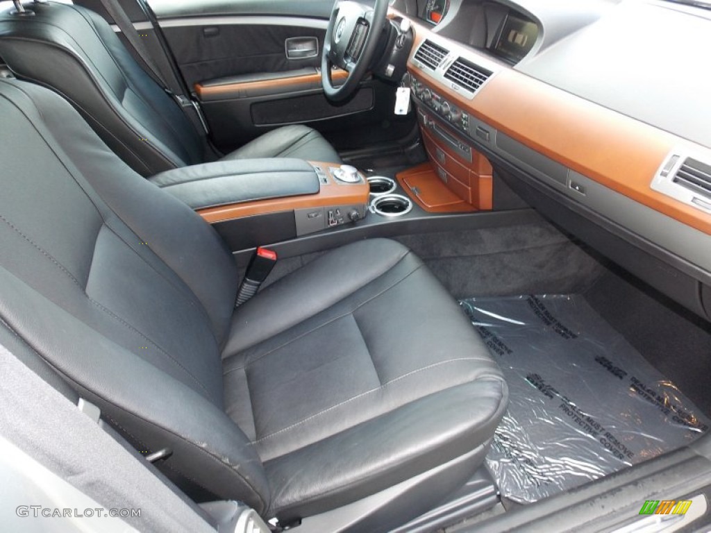 2003 7 Series 745i Sedan - Titanium Silver Metallic / Black/Black photo #18