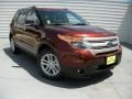 2015 Bronze Fire Ford Explorer XLT  photo #1