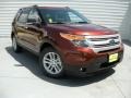 2015 Bronze Fire Ford Explorer XLT  photo #2