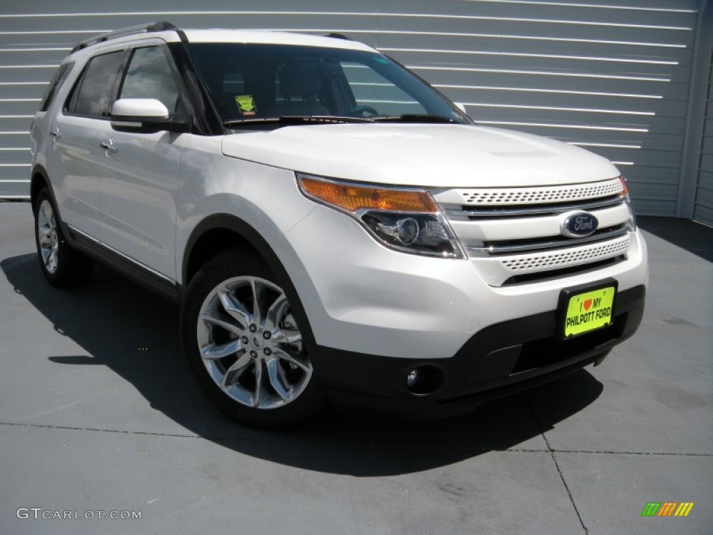 2015 Explorer Limited - White Platinum / Medium Light Stone photo #1