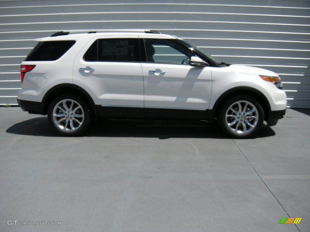 2015 Explorer Limited - White Platinum / Medium Light Stone photo #3
