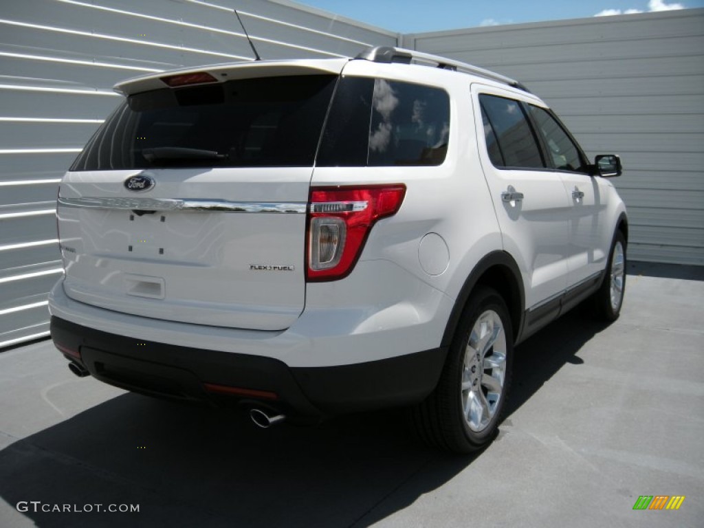 2015 Explorer Limited - White Platinum / Medium Light Stone photo #4