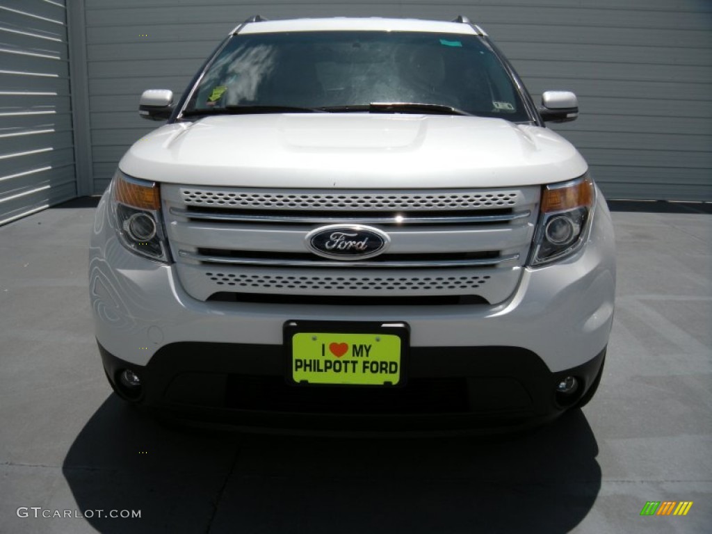 2015 Explorer Limited - White Platinum / Medium Light Stone photo #8