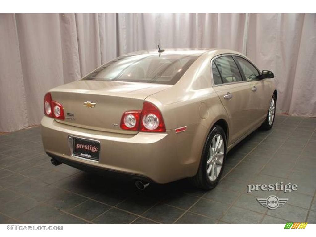 2008 Malibu LTZ Sedan - Sandstone Metallic / Cocoa/Cashmere Beige photo #5