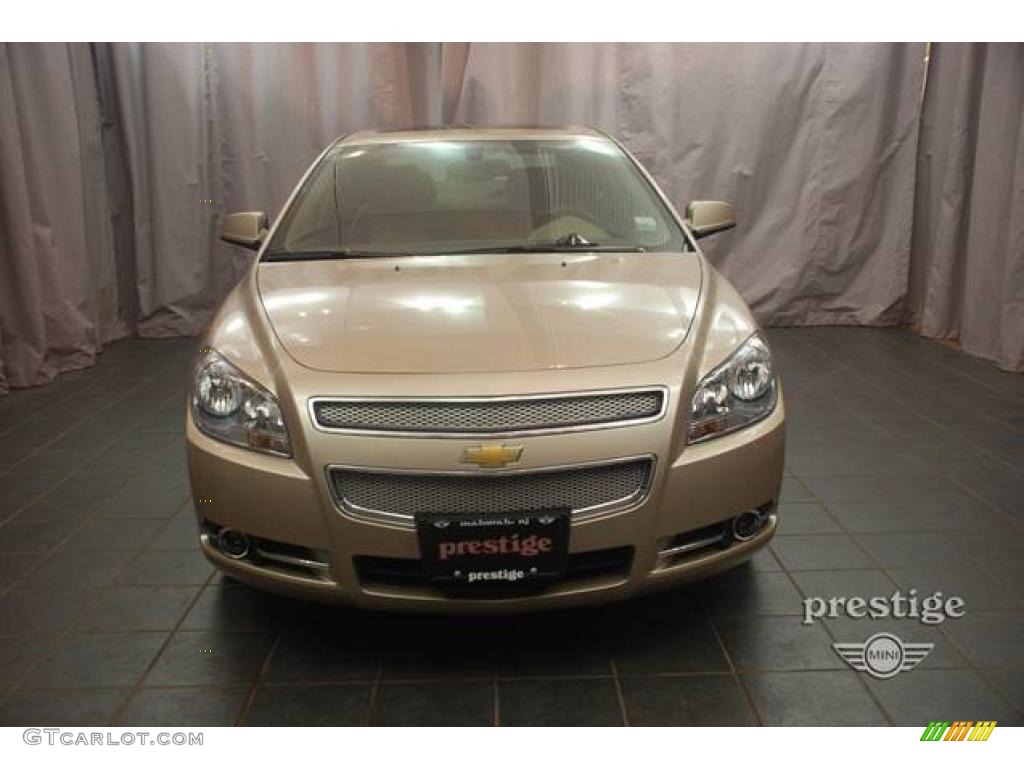 2008 Malibu LTZ Sedan - Sandstone Metallic / Cocoa/Cashmere Beige photo #6