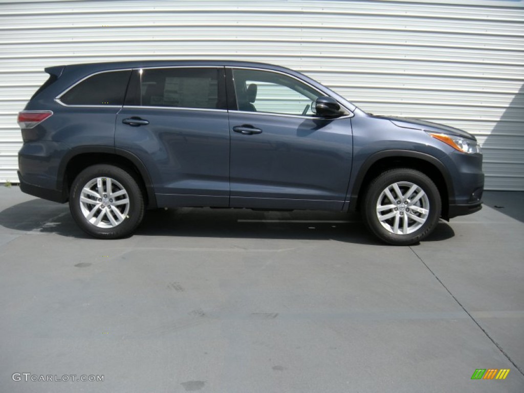 Shoreline Blue Pearl 2014 Toyota Highlander LE Exterior Photo #96103411