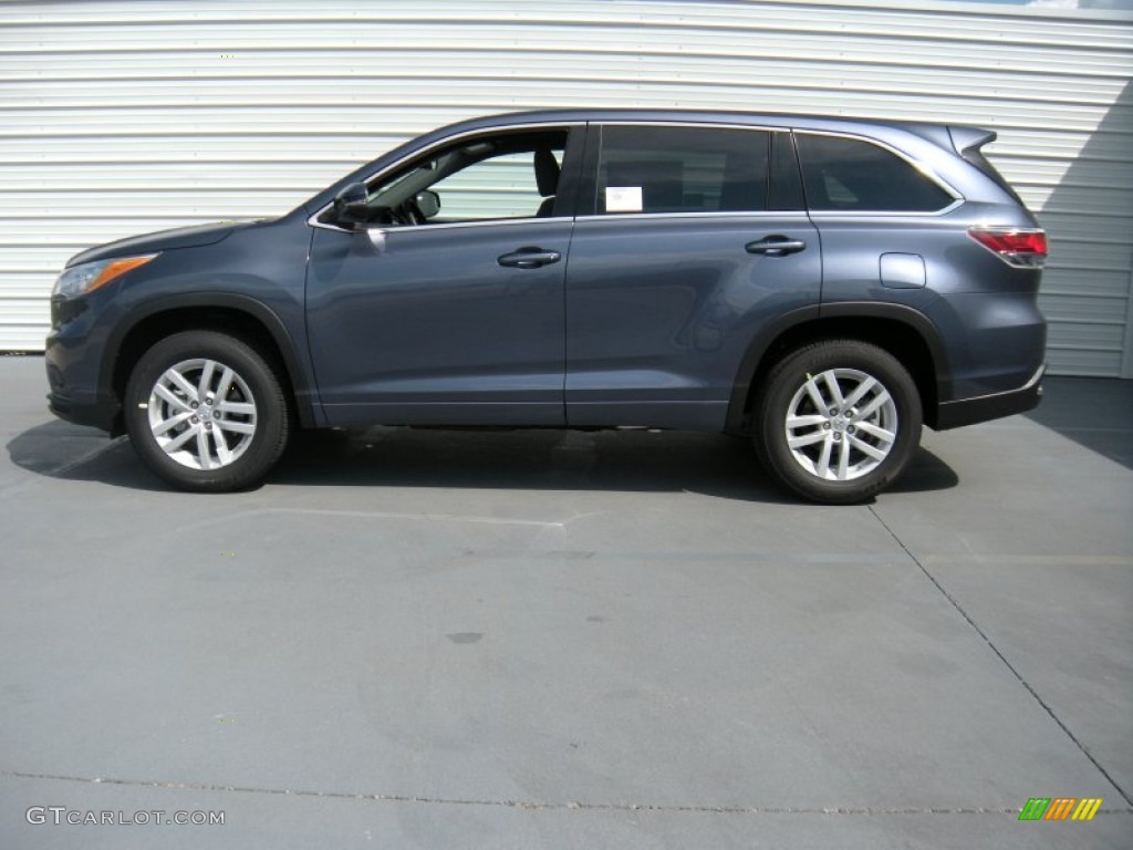 Shoreline Blue Pearl 2014 Toyota Highlander LE Exterior Photo #96103477