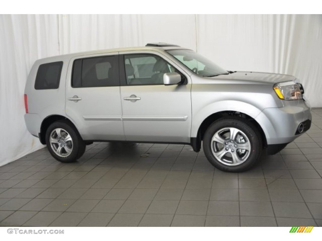 2015 Pilot EX-L - Alabaster Silver Metallic / Gray photo #7