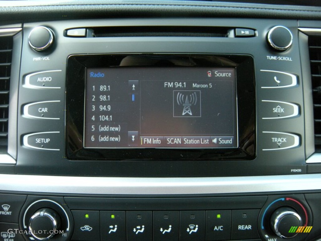 2014 Toyota Highlander LE Audio System Photos