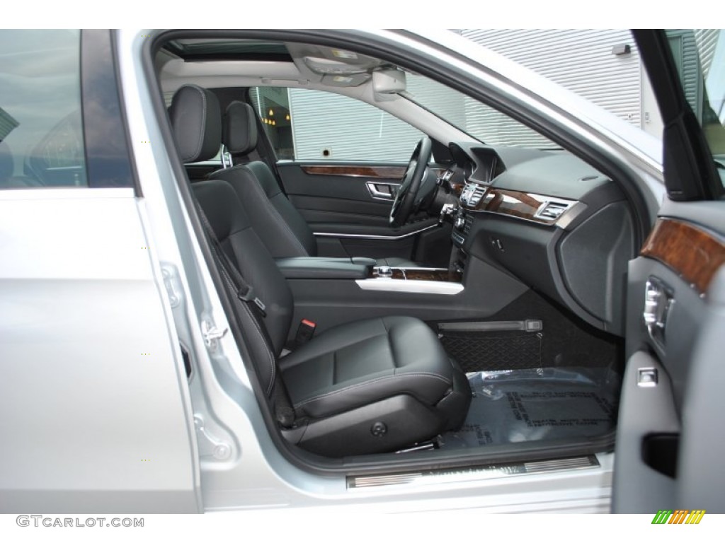 2014 E 350 4Matic Sedan - Iridium Silver Metallic / Black photo #4
