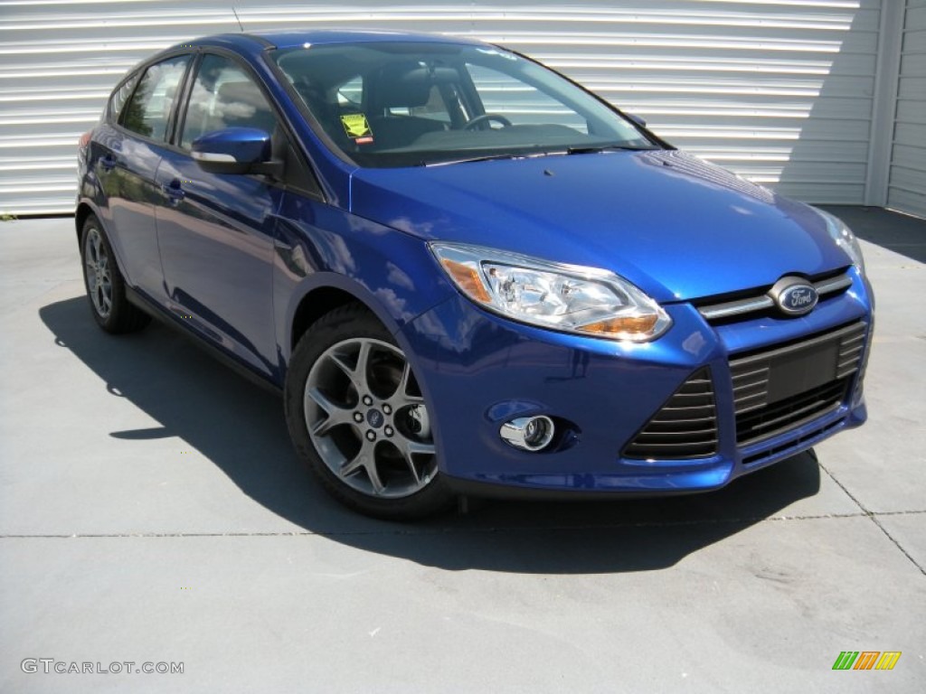 2014 Focus SE Hatchback - Performance Blue / Charcoal Black photo #1