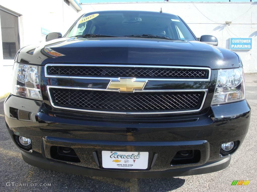 2008 Suburban 1500 LT 4x4 - Black / Ebony photo #2