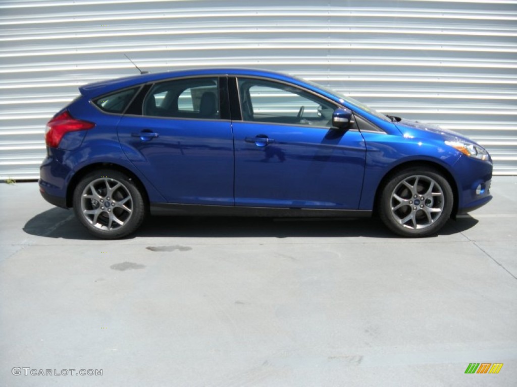 Performance Blue 2014 Ford Focus SE Hatchback Exterior Photo #96105097