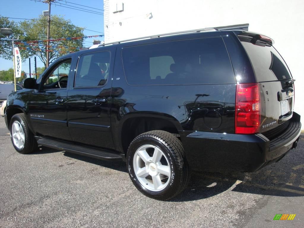 2008 Suburban 1500 LT 4x4 - Black / Ebony photo #4