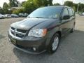 2011 Dark Charcoal Pearl Dodge Grand Caravan Crew  photo #3