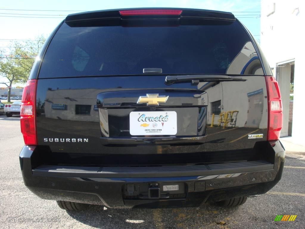 2008 Suburban 1500 LT 4x4 - Black / Ebony photo #5