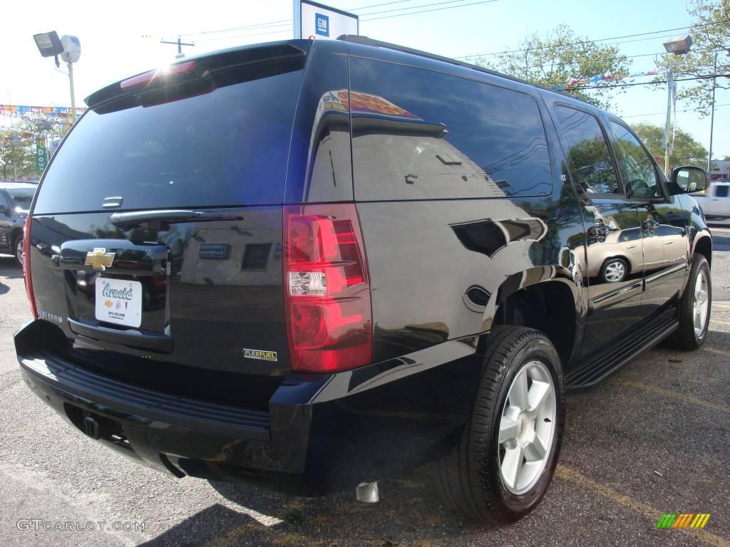 2008 Suburban 1500 LT 4x4 - Black / Ebony photo #6