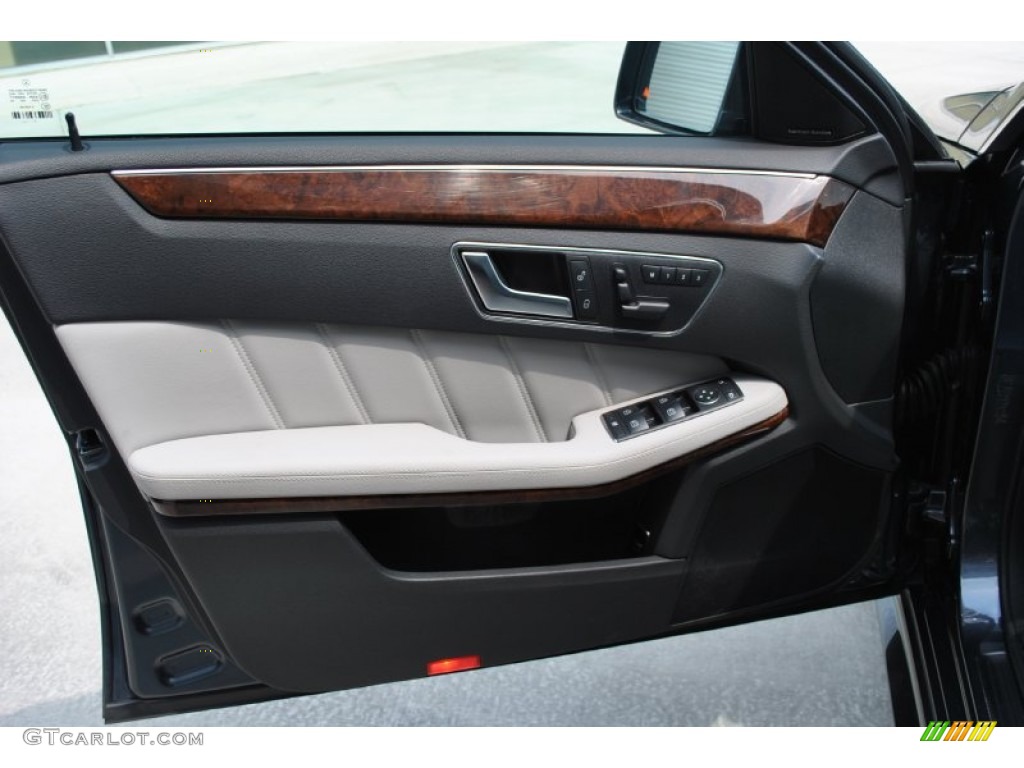 2012 Mercedes-Benz E 350 4Matic Sedan Ash/Dark Grey Door Panel Photo #96105688