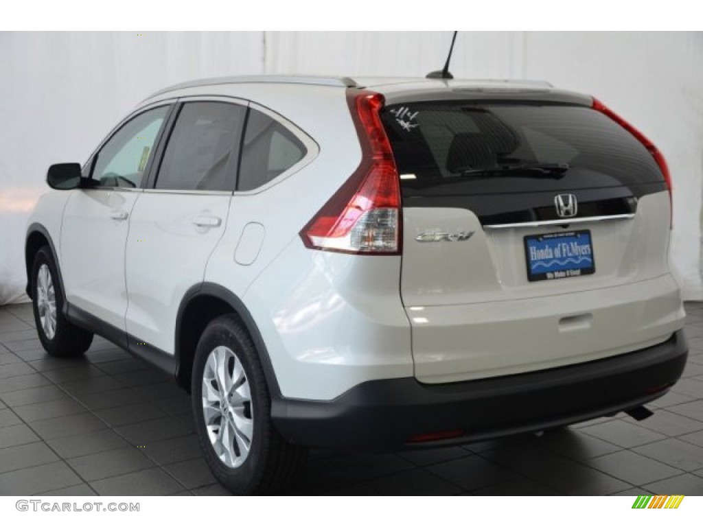 2014 CR-V EX-L - White Diamond Pearl / Beige photo #5