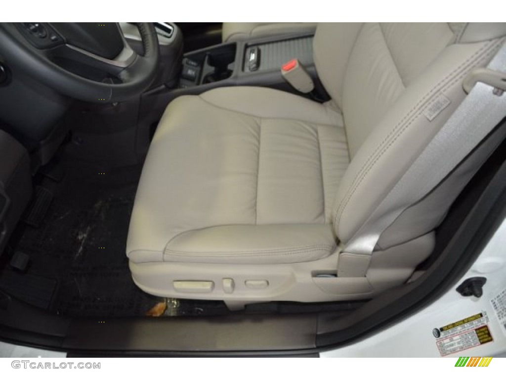 2014 CR-V EX-L - White Diamond Pearl / Beige photo #10