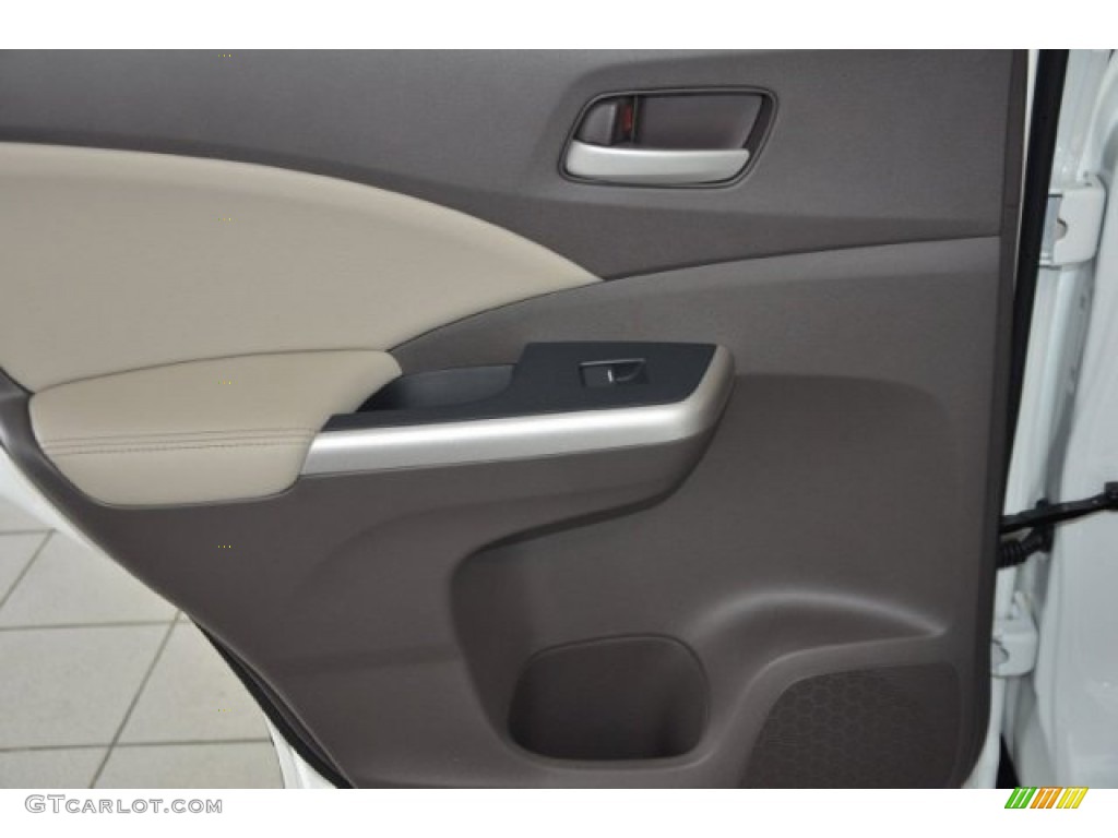 2014 CR-V EX-L - White Diamond Pearl / Beige photo #21
