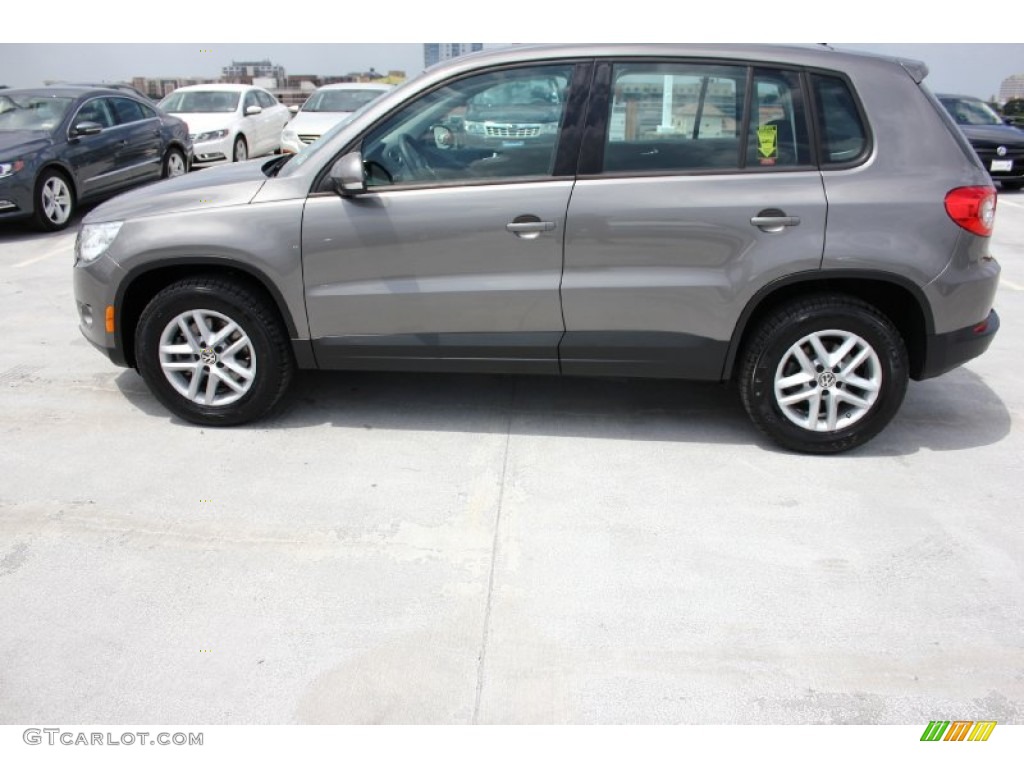 2011 Tiguan S - Alpine Gray Metallic / Clay Gray photo #6