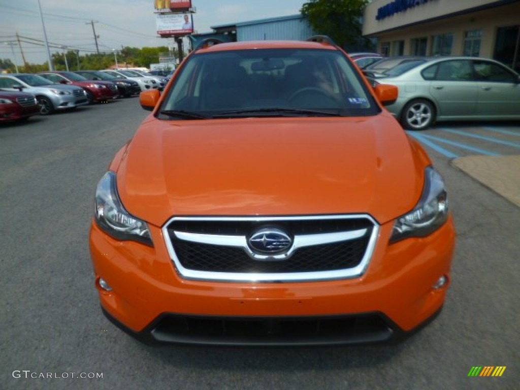2014 XV Crosstrek 2.0i Limited - Tangerine Orange Pearl / Black photo #2
