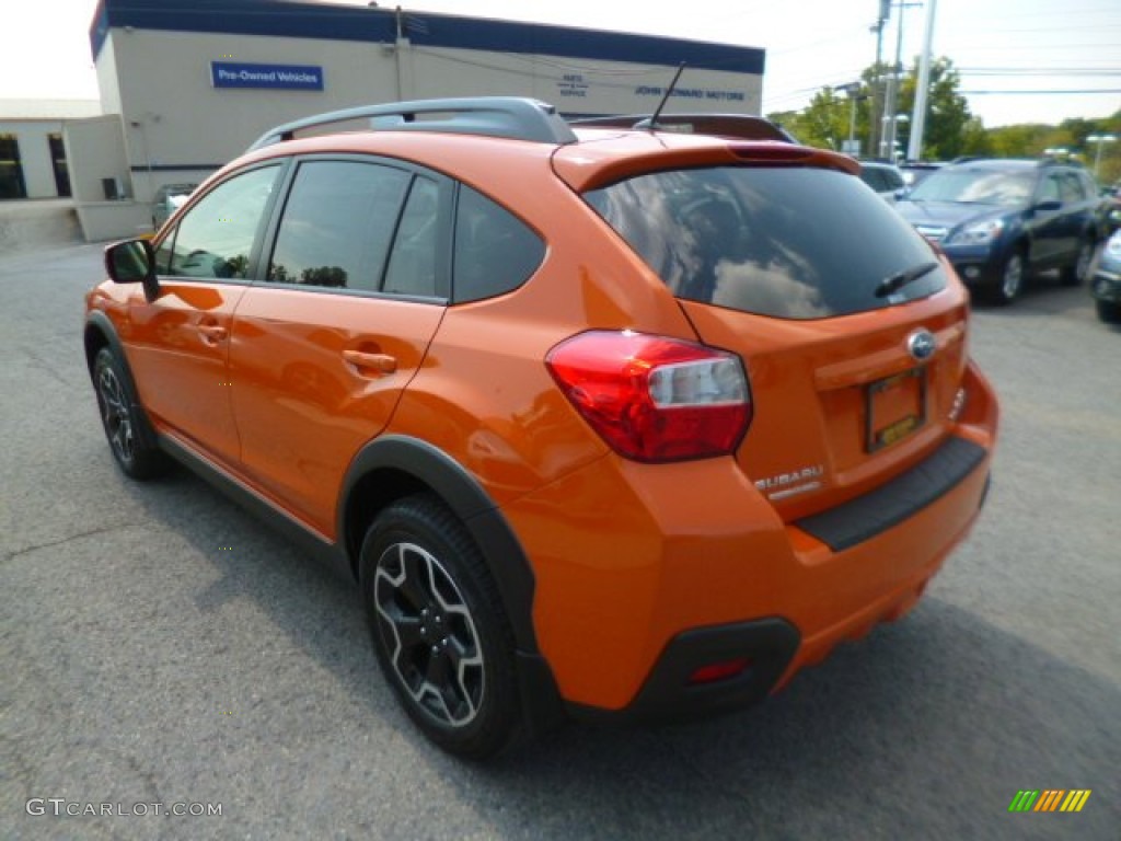 2014 XV Crosstrek 2.0i Limited - Tangerine Orange Pearl / Black photo #5