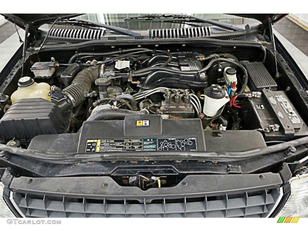 2002 Explorer XLT 4x4 - Black Clearcoat / Graphite photo #8