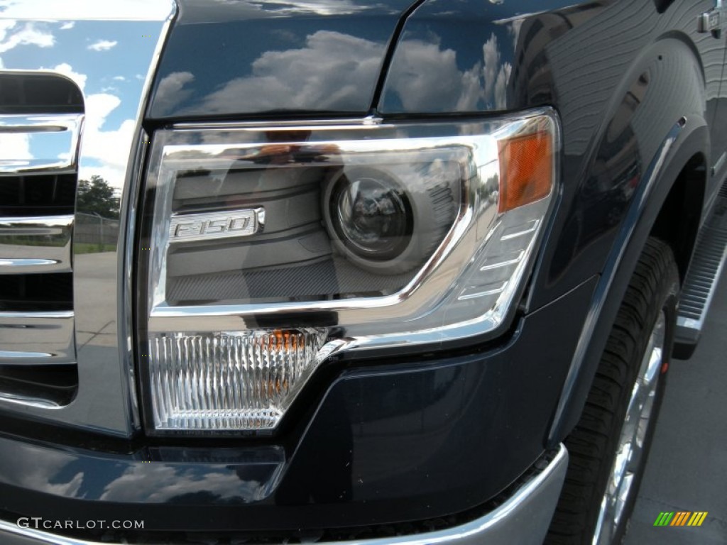 2014 F150 King Ranch SuperCrew 4x4 - Blue Jeans / Platinum Unique Pecan photo #9