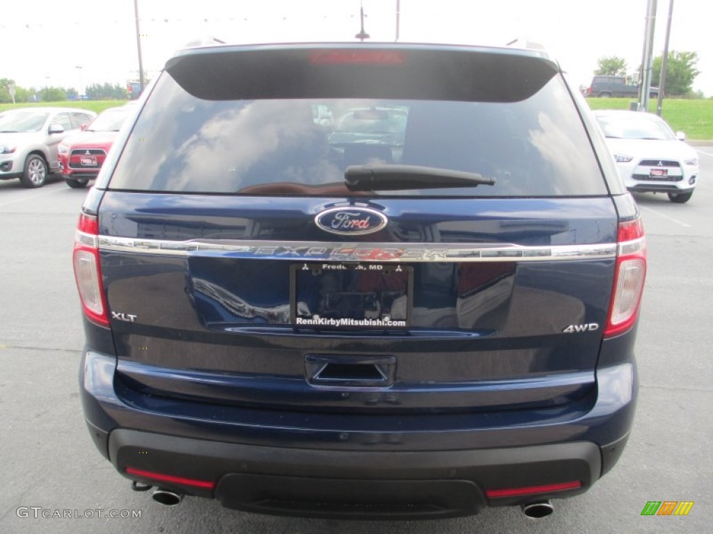 2012 Explorer XLT 4WD - Dark Pearl Blue Metallic / Charcoal Black photo #6