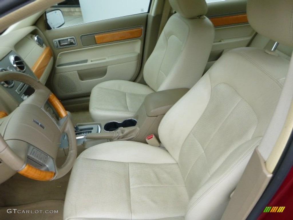 2009 MKZ Sedan - Vivid Red Metallic / Sand photo #16