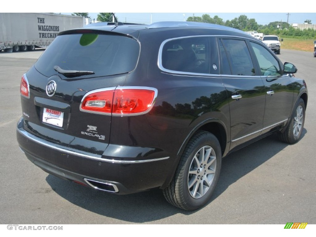 2015 Enclave Leather AWD - Carbon Black Metallic / Light Titanium/Dark Titanium photo #5